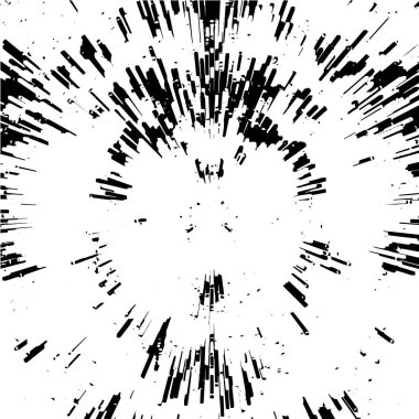 Çizik ve çiziklerle dolu siyah beyaz bir arka plan. Soyut vektör illüstrasyonu.