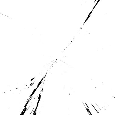 Çizik ve çiziklerle dolu siyah beyaz bir arka plan. Soyut vektör illüstrasyonu.