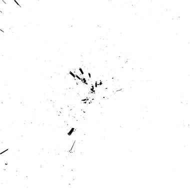 Grunge üst üste biniyor. Soyut siyah-beyaz vektör arkaplanı. Karanlık korku tarzında eski bir duvar.