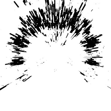 Siyah ve beyaz dokusunda soyut bir arka plan sıkıntısı. vektör illüstrasyonu.