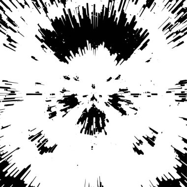  Siyah ve beyaz vektör çizimi. Soyut arkaplan. 