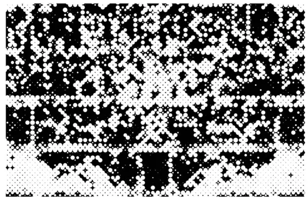 Noir Blanc Monochrome Texture Grunge Vintage Fond Altéré — Image vectorielle