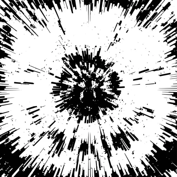 Fond Abstrait Affligé Texture Noire Blanche Illustration Vectorielle — Image vectorielle