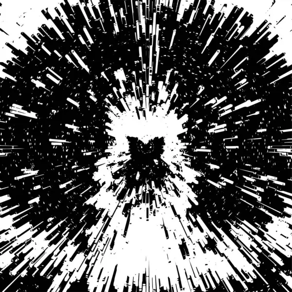 Fond Abstrait Affligé Texture Noire Blanche Illustration Vectorielle — Image vectorielle