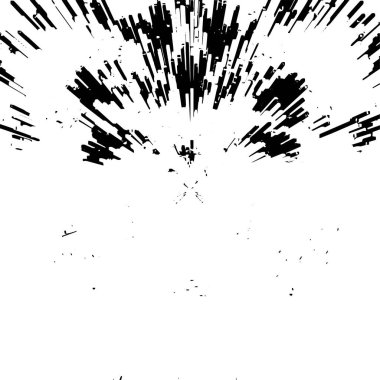 Siyah beyaz dokusunda sıkıntılı bir arka plan. soyut vektör illüstrasyonu.