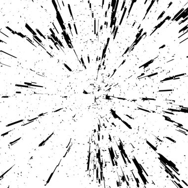 Siyah beyaz dokusunda sıkıntılı bir arka plan. soyut vektör illüstrasyonu.