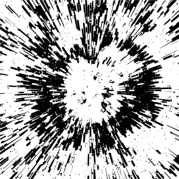 Fond Grunge Noir Blanc Explosion Abstraite Feu Artifice — Image vectorielle