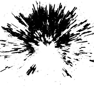 Çizgileri olan soyut grunge siyah beyaz arkaplan. vektör illüstrasyonu