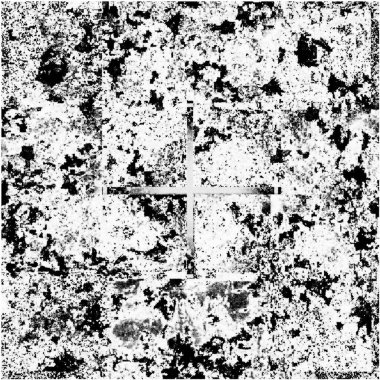 Kirli desenli tek renkli vintage yüzey. Soyut siyah ve beyaz vektör arkaplanı.