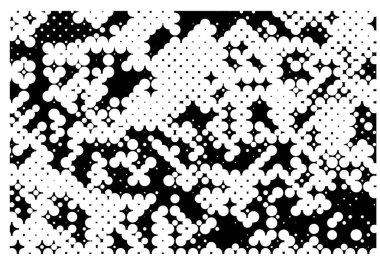 Kirli desenli tek renkli vintage yüzey. Soyut siyah ve beyaz vektör arkaplanı.