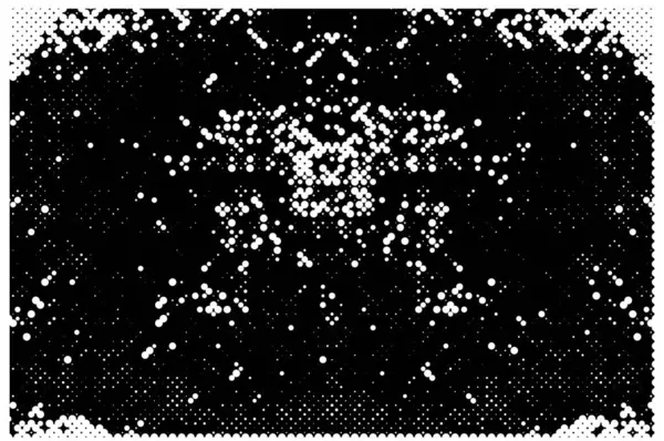 Schwarz Weiße Textur Hintergrund Mit Elementen — Stockvektor