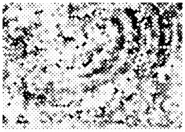 Kirli desenli tek renkli vintage yüzey. Soyut siyah ve beyaz vektör arkaplanı.