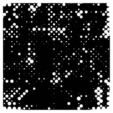 Kirli desenli tek renkli vintage yüzey. Soyut siyah ve beyaz vektör arkaplanı.