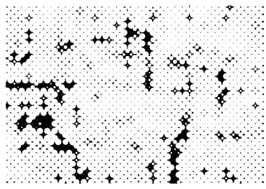 Soyut siyah-beyaz vektör arkaplanı. Kirli desenli tek renkli vintage yüzey.