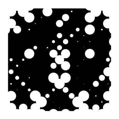 Soyut siyah-beyaz vektör arkaplanı. Kirli desenli tek renkli vintage yüzey.