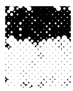 Grunge üst üste biniyor. Soyut siyah-beyaz vektör arkaplanı. Çatlaklarda, noktalarda, noktalarda kirli desenli tek renkli vintage yüzey. 