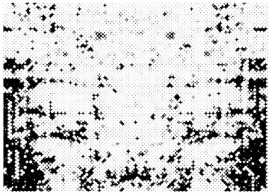 Grunge üst üste biniyor. Soyut siyah-beyaz vektör arkaplanı. Çatlaklarda, noktalarda, noktalarda kirli desenli tek renkli vintage yüzey. 