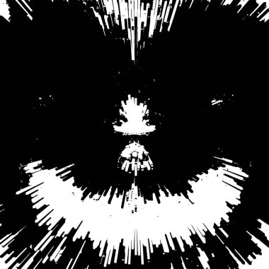 Grunge siyah ve beyaz tehlike dokusu. vektör arkaplanı soyut doku.