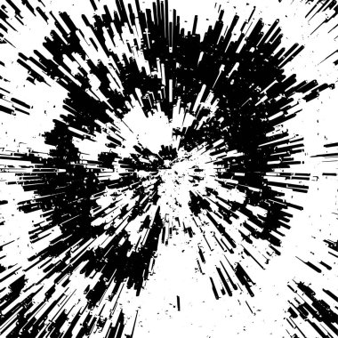 Grunge siyah ve beyaz tehlike dokusu. vektör arkaplanı soyut doku.