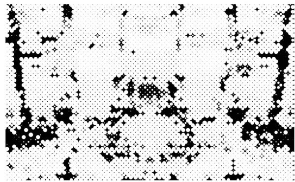 Kirli desenli tek renkli vintage yüzey. Soyut siyah ve beyaz vektör arkaplanı.