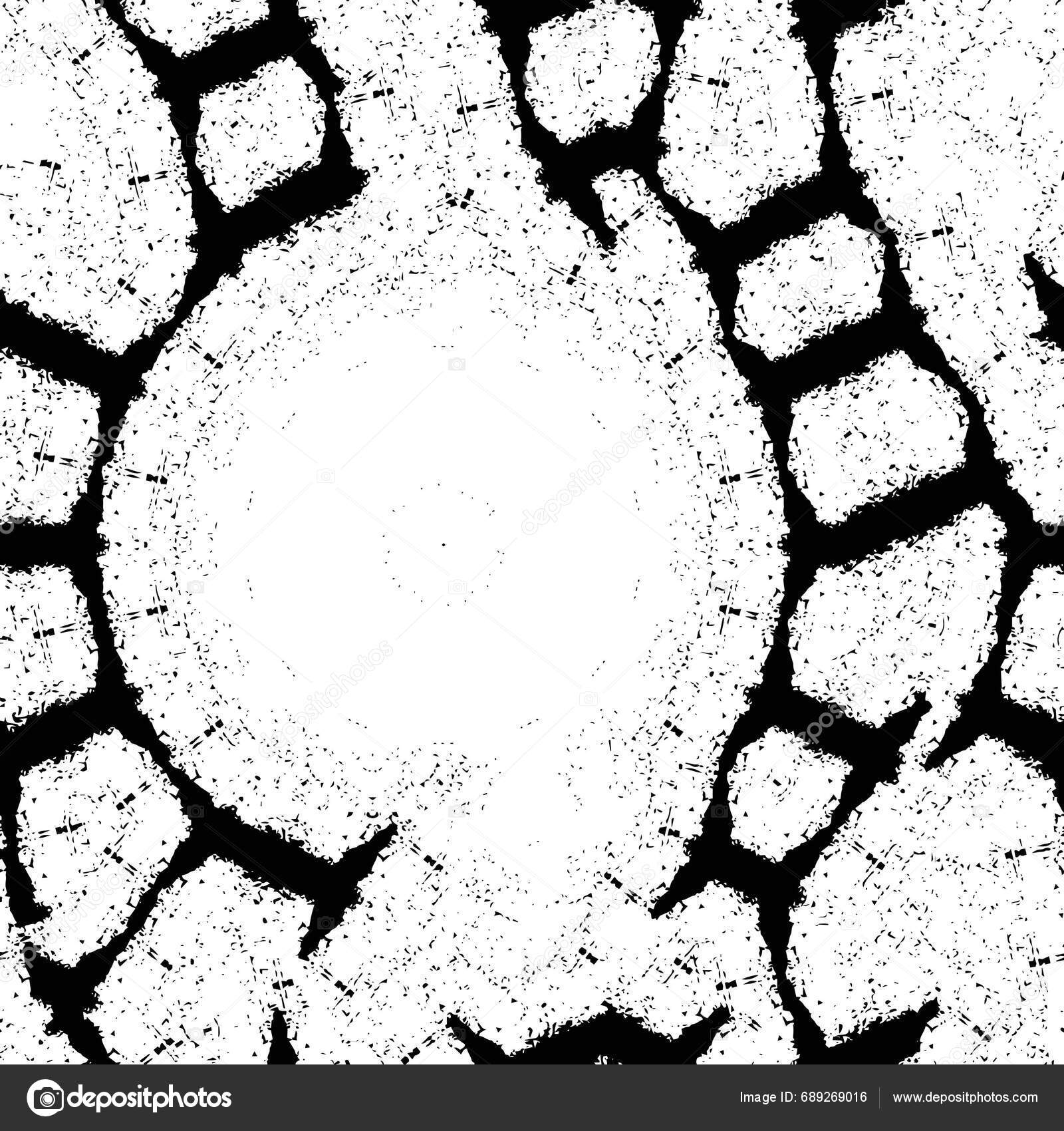 Black White Geometric Pattern Vector Illustration Stock Vector by