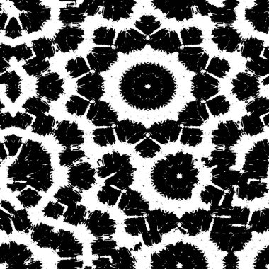 Soyut çiçeklerle kusursuz desen