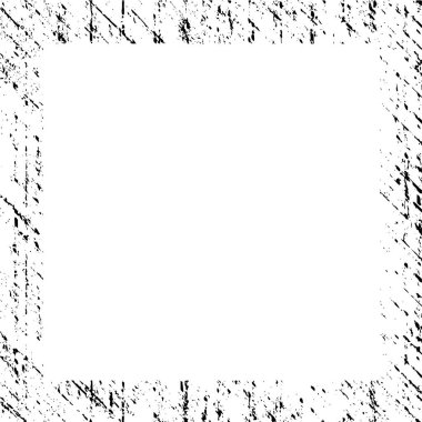 Siyah geometrik şekilli grunge çerçeve