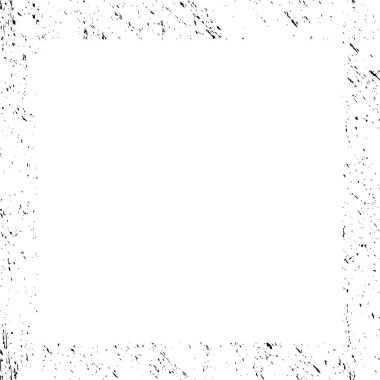 Siyah geometrik şekilli grunge çerçeve