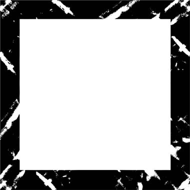 Siyah geometrik şekilli grunge çerçeve