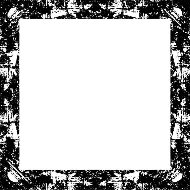Grunge Frame. Şehir Arkaplanı Doku Vektörü. Toz tabakası. Sıkıntılı Grainy Grungy Çerçeve Efekti. Sıkıntılı Arkaplan Vektörü İllüstrasyonu.