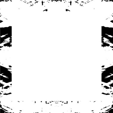 Grunge Frame. Şehir Arkaplanı Doku Vektörü. Toz tabakası. Sıkıntılı Grainy Grungy Çerçeve Efekti. Sıkıntılı Arkaplan Vektörü İllüstrasyonu.