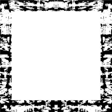 Grunge Frame. Şehir Arkaplanı Doku Vektörü. Toz tabakası. Sıkıntılı Grainy Grungy Çerçeve Efekti. Sıkıntılı Arkaplan Vektörü İllüstrasyonu.