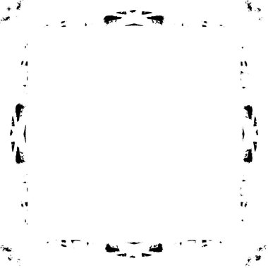 Siyah beyaz grunge. Grunge çerçeve ve sınır. Tehlike örtüsü dokusu. Sıkıntı illüstrasyonu, grunge etkisi yaratmak için basitçe nesnenin üzerine yerleştir