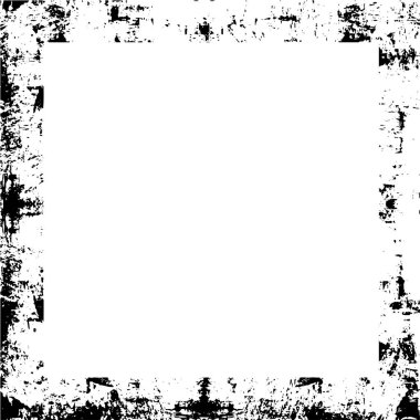 Siyah beyaz grunge. Grunge çerçeve ve sınır. Tehlike örtüsü dokusu. Sıkıntı illüstrasyonu, grunge etkisi yaratmak için basitçe nesnenin üzerine yerleştir