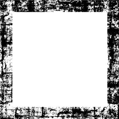 Grunge siyah çerçeve ya da beyaz arka planda sınır. Tehlike örtüsü dokusu. Sıkıntı illüstrasyonu, grunge etkisi yaratmak için basitçe nesnenin üzerine yerleştir.