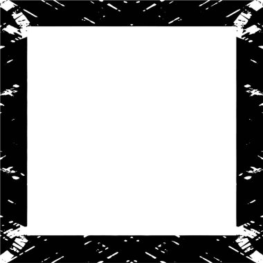 Grunge siyah çerçeve ya da beyaz arka planda sınır. Tehlike örtüsü dokusu. Sıkıntı illüstrasyonu, grunge etkisi yaratmak için basitçe nesnenin üzerine yerleştir.