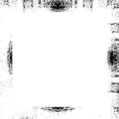 Sıkıntı illüstrasyonu, grunge etkisi yaratmak için basitçe nesnenin üzerine yerleştirilir. Siyah beyaz grunge. Grunge çerçeve ve kenar.