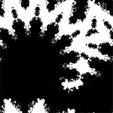 Siyah ve beyaz element vektör illüstrasyonlu desen