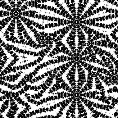 Siyah ve beyaz element vektör illüstrasyonlu desen