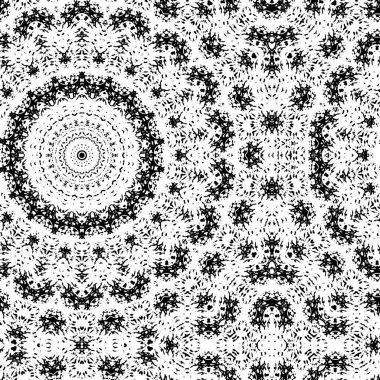 Siyah ve beyaz element vektör illüstrasyonlu desen