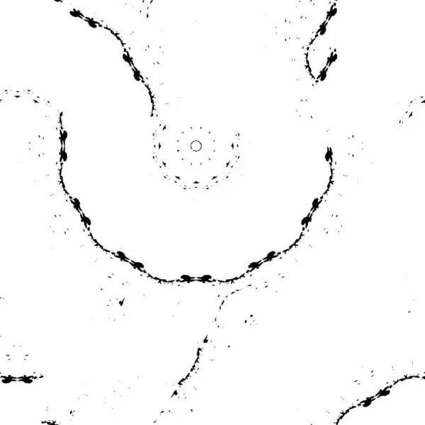 Siyah Beyaz Desenli Noktalı Çizgili Çizgili Çizgili Sıkıntılı Bir Arkaplan — Stok Vektör