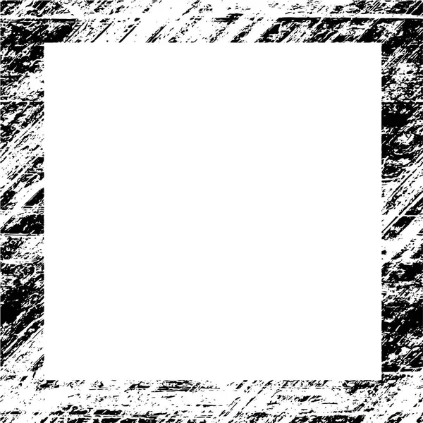 Marco Grunge Con Formas Geométricas Negras — Archivo Imágenes Vectoriales