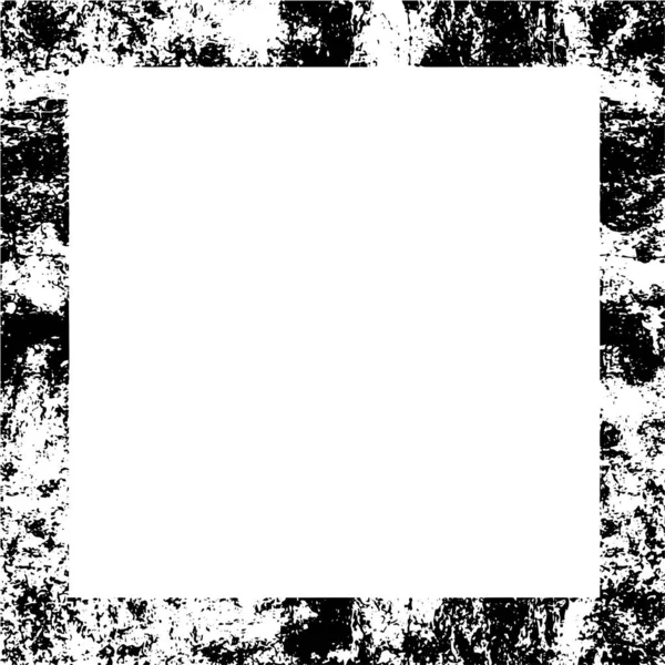 Grunge Frame Vecteur Texture Fond Urbain Recouvrement Poussière Effet Cadrage — Image vectorielle