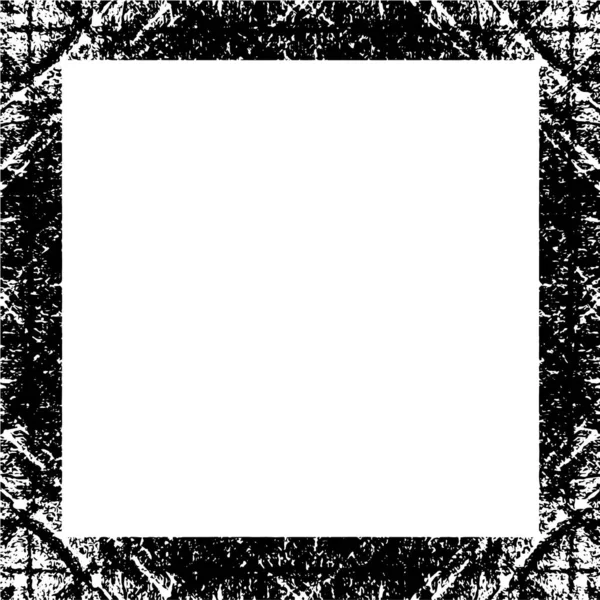 Black White Grunge Grunge Frame Border Distress Overlay Texture Distress — Stock Vector