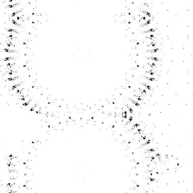 Siyah ve beyaz element vektör illüstrasyonlu desen