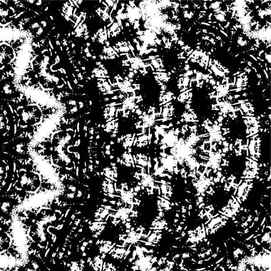 Soyut monokrom grunge arkaplanı. Siyah ve beyaz desen