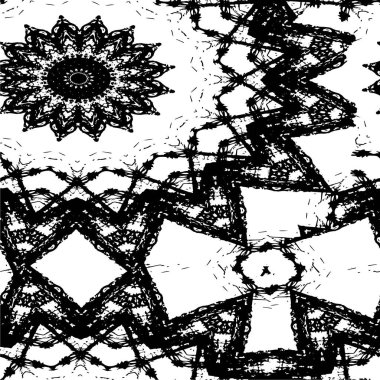 Soyut monokrom grunge arkaplanı. Siyah ve beyaz desen