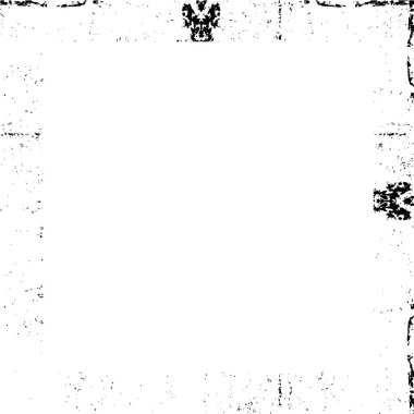 Siyah beyaz dokuda sıkıntılı çerçeve arkaplanı 