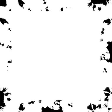 siyah ve beyaz monokrom grunge vintage eskimiş çerçeve soyut desenli retro desenli