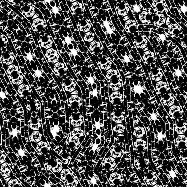 tasarım, vektör illüstrasyonu için siyah ve beyaz dekoratif arkaplan  